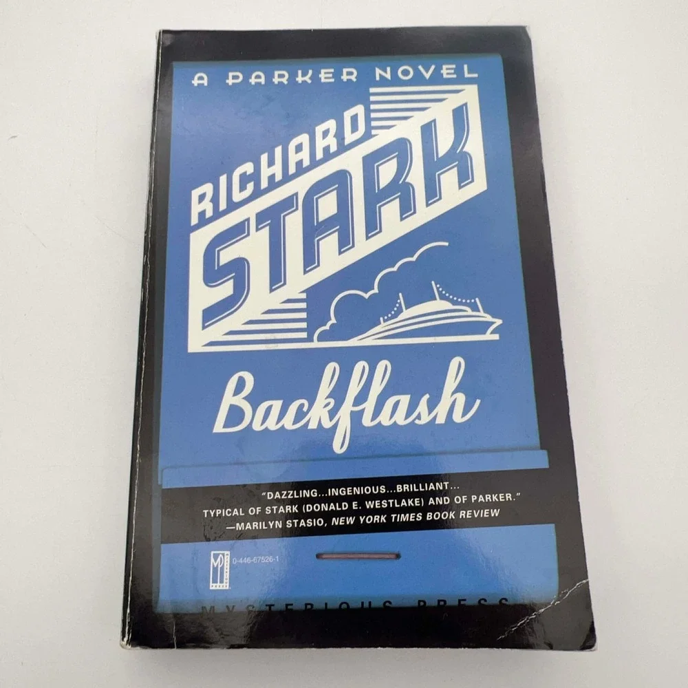 Richard Stark Backflash A‎ Parker Novel Mysterious Press PB EUC